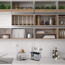 تحميل الصورة في عارض المعرض، حامل ملعقة بلاستيك - منظم أدوات المائدة - حامل أواني المطبخ