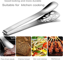 تحميل الصورة في عارض المعرض، 25cm Stainless Steel 2-in-1 Spatula Tongs | Slotted Fish Turner & Steak Gripper - Silver