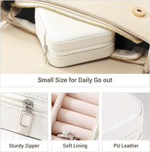 Load image into Gallery viewer, Jewelry & accessories Box - Portable Multi-Layer Leather Travel case - Small