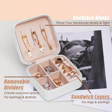 Load image into Gallery viewer, Makeup, Jewelry & accessories Organizers - Portable Multi-Layer Leather Travel case - Small Box