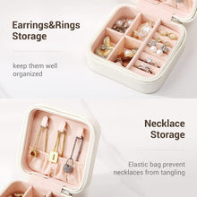 Load image into Gallery viewer, Jewelry & accessories Box - Portable Multi-Layer Leather Travel case - Small