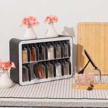 Load image into Gallery viewer, Kitchen Spice Rack - 12-Jar Seasoning Organizer - Spice Rack Organizer Wall Mount/Countertop, Seasoning Containers
