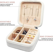 Load image into Gallery viewer, Jewelry & accessories Box - Portable Multi-Layer Leather Travel case - Small