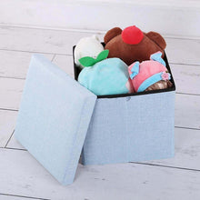 Load image into Gallery viewer, Storage Ottoman Cube - Seat Chest, Stool, Storage Box, Footrest, Foldable Storage Stool (30x30x30 cm)