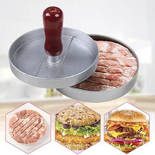 Load image into Gallery viewer, Burger Press with wooden handle - Aluminum Non-Stick Burger Press