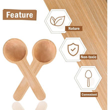 Load image into Gallery viewer, Spices & Herbs Mini Wooden Spoons 6 Pcs - Round (7.5 x 2.5 cm)