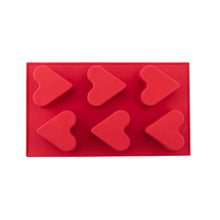 Load image into Gallery viewer, Cake and Cookie Molds - 6-Piece Heart Cake and Cookie Mold