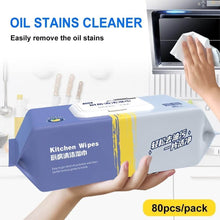 تحميل الصورة في عارض المعرض، Kitchen cleaning wipes pack of 80, designed for effortless oil and grease removal from various surfaces.