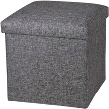 Load image into Gallery viewer, Storage Ottoman Cube - Seat Chest, Stool, Storage Box, Footrest, Foldable Storage Stool (30x30x30 cm)