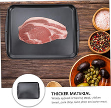 Load image into Gallery viewer, 1 Pc | Multifunctional Thawing Plate Defrosting Plate for Meat Kitchenware Scratch Easy to Clean with steak on tray.