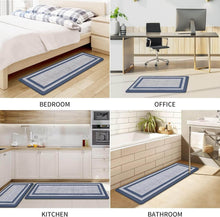 تحميل الصورة في عارض المعرض، Anti-Slip PVC Kitchen Mat – 4mm Thick, Heavy-Duty Comfort Rug for Kitchen, Office, Sink & Laundry (120x44 cm & 75x44 cm, 2 Pcs)