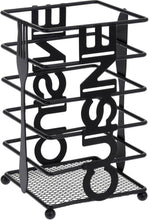 Load image into Gallery viewer, Cutlery Holder - Heavy Duty Stainless Steel Cutlery Rack With Black Tableware Stand