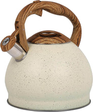 Load image into Gallery viewer, 3 Litre Stainless Steel Whistling Kettle with Wooden Handle