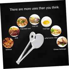 تحميل الصورة في عارض المعرض، 2 in 1 Stainless Steel Strainer & Tongs - Practical Dual-Use Kitchen Tool for Safely Draining and Lifting Foods, Rust Resistant and Heavy Material for Long Lasting Performance.