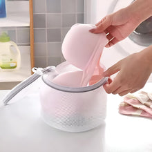 Load image into Gallery viewer, Laundry Bags - Set of 2 Durable for Washing Machine (1 Cylinder 16 x 16 cm & 40 x 50 cm Bags) – Honeycomb Mesh for Delicates with Premium Zipper