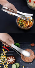 تحميل الصورة في عارض المعرض، 25cm Stainless Steel 2-in-1 Spatula Tongs | Slotted Fish Turner & Steak Gripper - Silver