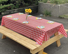Load image into Gallery viewer, TableCloth - Disposable HighTable Printed Red roll Table Cloth - ( 110 x 110 cm ) 500 g