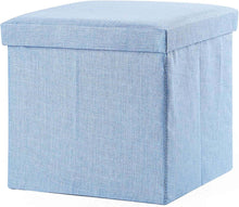 Load image into Gallery viewer, Storage Ottoman Cube - Seat Chest, Stool, Storage Box, Footrest, Foldable Storage Stool (30x30x30 cm)