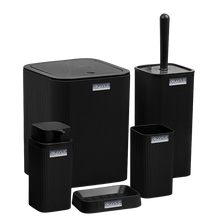 تحميل الصورة في عارض المعرض، طقم اكسسوارات حمام - طقم حمام ديكور 5 قطع ( ستيلا ) - إطار مصمت