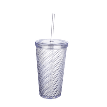 Load image into Gallery viewer, Cups/Mugs/Jars/Jugs - Drinking Tumbler with Straw - 600ml. Cup