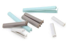 Load image into Gallery viewer, Set of gray, white, and light blue plastic strips on a white background