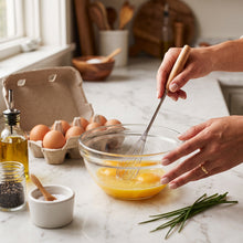تحميل الصورة في عارض المعرض، Mini Kitchen Whisk | Stainless Steel with Wood Handle