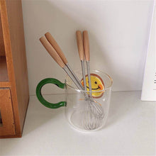 تحميل الصورة في عارض المعرض، All-Purpose Mini Kitchen Whisk | Stainless Steel with Ergonomic Wood Handle