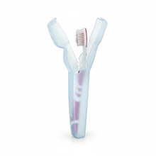 تحميل الصورة في عارض المعرض، حقيبة فرشاة أسنان محمولة للسفر - علبة فرشاة أسنان ثنائية Tinky - حاوية فرشاة أسنان بلاستيكية صلبة مقاومة للأتربة