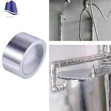 Load image into Gallery viewer, Silver insulation tape on a white background with additional usage examples.