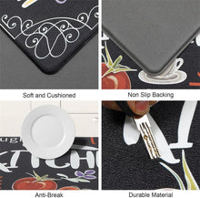 تحميل الصورة في عارض المعرض، 4.0 mm Premium PVC Kitchen Mat with Non-Slip Backing, Set of 2 (50x80 cm & 50x150 cm) - Black (Chef & Kitchen Tools)