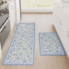 تحميل الصورة في عارض المعرض، Floral patterned rug set on a kitchen floor
