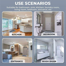 Load image into Gallery viewer, Use scenarios of anti-slip mats in kitchen, bedroom, entrance, and wash basin areas.
