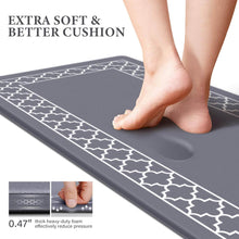 Load image into Gallery viewer, Anti-Slip PVC Kitchen Mat – 6 mm Thick, Heavy-Duty Comfort Rug for Kitchen, Office, Sink & Laundry (75 x 45 cm, 1 Piece)