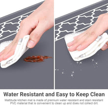 Load image into Gallery viewer, Anti-Slip PVC Kitchen Mat – 6 mm Thick, Heavy-Duty Comfort Rug for Kitchen, Office, Sink & Laundry (75 x 45 cm, 1 Piece)