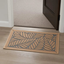 تحميل الصورة في عارض المعرض، Doormat with leaf pattern on a wooden floor