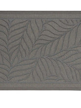Load image into Gallery viewer, Gray doormat with leaf pattern on a white background