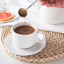 Load image into Gallery viewer, Arcopal White Coffee Cup Set of 12 x 250 ml (6 cups – 6 saucers)