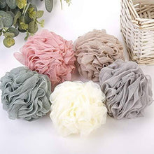Load image into Gallery viewer, Colorful bath sponge loofahs in various shades, ideal for exfoliating and enhancing your shower experience.