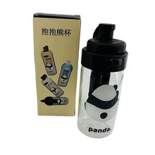 Load image into Gallery viewer, panda-themed tumbler with packaging on a white background