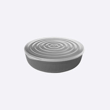 تحميل الصورة في عارض المعرض، Gray bowl with a lid on a white background