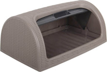 Load image into Gallery viewer, Brown pet crate with transparent door on a white background