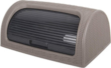 تحميل الصورة في عارض المعرض، Beige bread bin with a clear window on a white background