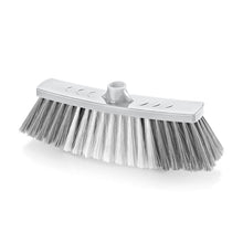 تحميل الصورة في عارض المعرض، Cleaning brush with gray bristles and white handle on a white background