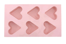 Load image into Gallery viewer, Cake and Cookie Molds - 6-Piece Heart Cake and Cookie Mold