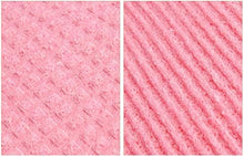 تحميل الصورة في عارض المعرض، Two textured pink fabric patterns side by side.