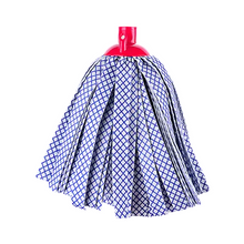تحميل الصورة في عارض المعرض، Mop with blue and white checkered head and red handle on a white background