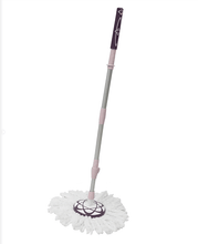 Load image into Gallery viewer, Cleaning Spin Mop Stick with Microfiber Head