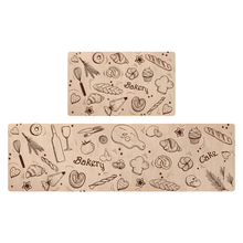 Load image into Gallery viewer, 4.0 mm Premium PVC Kitchen Mat with Non-Slip Backing, Set of 2 (50x80 cm & 50x150 cm) - Beige