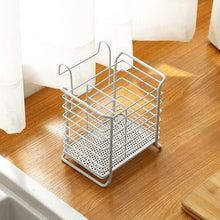 تحميل الصورة في عارض المعرض، White metal storage rack on a wooden floor