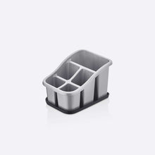 تحميل الصورة في عارض المعرض، Gray plastic container with compartments on a white background